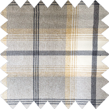 Load image into Gallery viewer, Tartan Check Ochre Lined Roman Blind