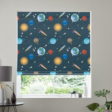Load image into Gallery viewer, Cosmos Blue Roman Blind