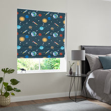 Load image into Gallery viewer, Cosmos Blue Roman Blind