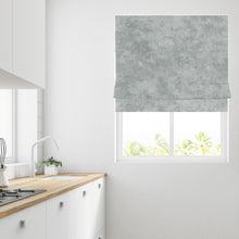 Load image into Gallery viewer, Iona Grey Lined Roman Blind