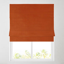 Load image into Gallery viewer, Iona Orange Lined Roman Blind