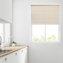 Load image into Gallery viewer, Isla Ivory PVC Blackout Roller Blind