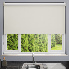 Load image into Gallery viewer, Marlow Ivory Blackout Roller Blind