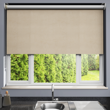 Load image into Gallery viewer, Metz Ivory Blackout Moisture Resistant Roller Blind