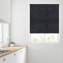 Load image into Gallery viewer, Black Bamboo Logan Daylight Roller Blind