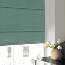 Load image into Gallery viewer, Alsea Azure Faux-Silk Roman Blind
