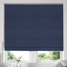 Load image into Gallery viewer, Alsea Indigo Faux-Silk Roman Blind