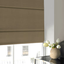 Load image into Gallery viewer, Alsea Pewter Faux-Silk Roman Blind