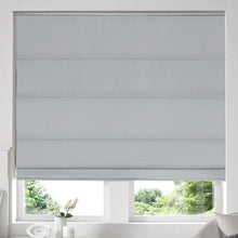 Load image into Gallery viewer, Alsea Silver Faux-Silk Roman Blind