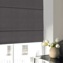 Load image into Gallery viewer, Alsea Slate Faux-Silk Roman Blind