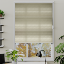 Load image into Gallery viewer, Nina Light Gold Pleated Blind