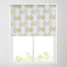 Load image into Gallery viewer, Green Motif Thermal Blackout Roller Blind