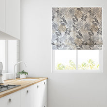 Load image into Gallery viewer, Forest Leaf Grey Fully Lined Roman Blind