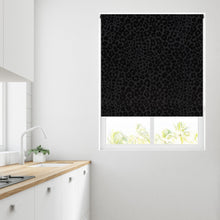 Load image into Gallery viewer, Black Leopard Thermal Blackout Roller Blind