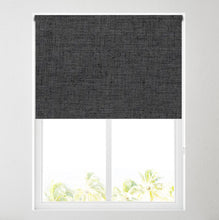 Load image into Gallery viewer, Charcoal Linen Thermal Blackout Roller Blind