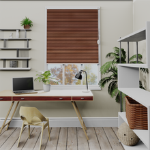 Load image into Gallery viewer, Soul Merlot Red Blackout Pleated Blind