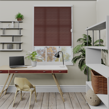 Load image into Gallery viewer, Nina Merlot Pleated Blind
