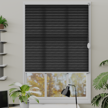 Load image into Gallery viewer, Nina Noir Black Pleated Blind