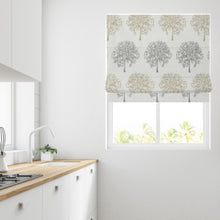 Load image into Gallery viewer, Evergreen Natural Lined Roman Blind