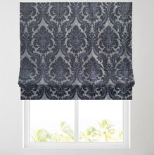 Load image into Gallery viewer, Pisa Navy Fully Lined Roman Blind