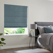 Load image into Gallery viewer, Freya Teal Roman Blind
