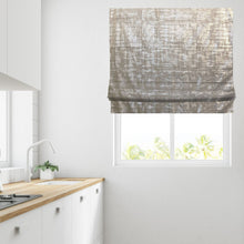 Load image into Gallery viewer, Silver Metallic Lined Roman Blind
