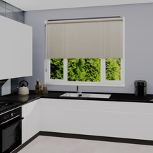 Load image into Gallery viewer, Devon Sand Dim Out Roller Blind