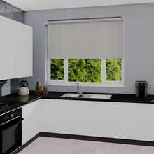 Load image into Gallery viewer, Alessi Snow Dim Out Roller Blind
