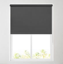 Load image into Gallery viewer, Bella Noir Black Blackout Roller Blind
