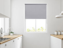 Load image into Gallery viewer, Bella Vellum Grey Blackout Roller Blind