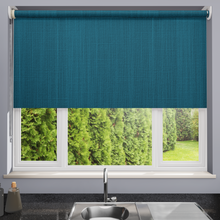 Load image into Gallery viewer, Bexley Teal Dim Out Roller Blind