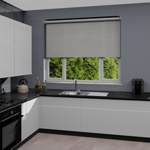 Load image into Gallery viewer, Metz White Blackout Moisture Resistant Roller Blind
