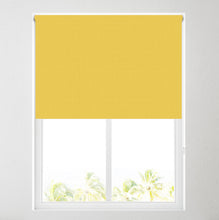 Load image into Gallery viewer, Yellow Thermal Blackout Roller Blind