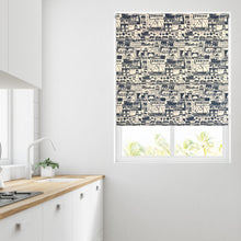 Load image into Gallery viewer, Navy Blue Boats & Lighthouse Daylight Roller Blind