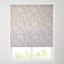 Load image into Gallery viewer, Diamonds Grey Daylight Roller Blind