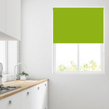 Load image into Gallery viewer, Lime Green Thermal Blackout Roller Blind