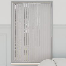 Load image into Gallery viewer, Bella Frost White Blackout Vertical Blinds