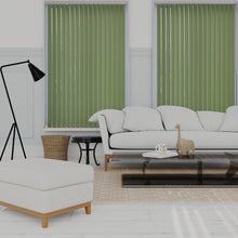 Load image into Gallery viewer, Bella Grama Green Blackout Vertical Blinds