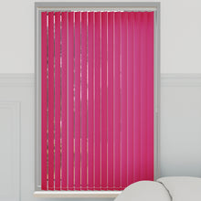 Load image into Gallery viewer, Bella Lipstick Pink Blackout Vertical Blinds