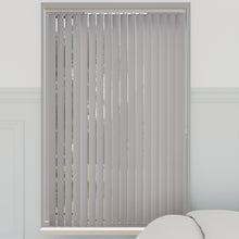 Load image into Gallery viewer, Bella Mineral Grey Blackout Vertical Blinds