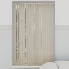 Load image into Gallery viewer, Bella Oyster Natural Blackout Vertical Blinds