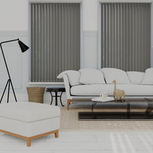 Load image into Gallery viewer, Splash Noir Black Vertical Blinds