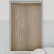 Load image into Gallery viewer, Splash Putty Mocha Vertical Blinds