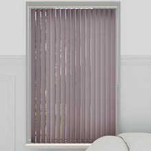 Load image into Gallery viewer, Splash Sloe Mauve Vertical Blinds