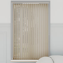 Load image into Gallery viewer, Splash Modesty Cream Vertical Blinds