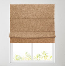 Load image into Gallery viewer, Soft Textured Ara Camel Lined Roman Blind
