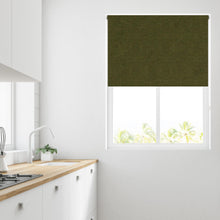 Load image into Gallery viewer, Ara Olive Thermal Blackout Roller Blind
