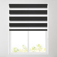 Load image into Gallery viewer, Black Day and Night Roller Blind
