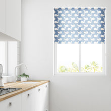 Load image into Gallery viewer, Blue Whales Moisture Resistant Daylight Roller Blind
