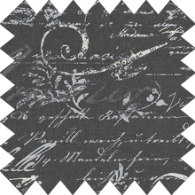Load image into Gallery viewer, Calligraphy Charcoal Thermal Blackout Roller Blind
